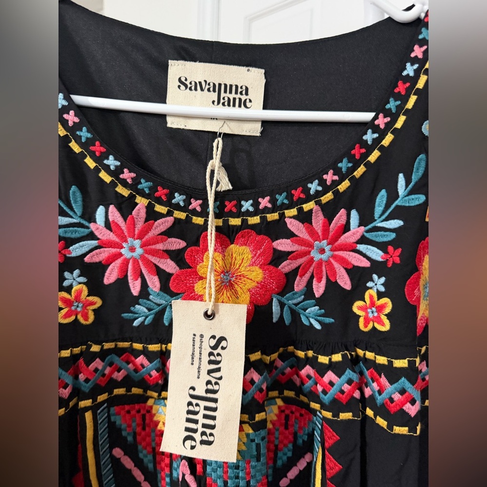 NWT Savannah Jane Embroidered Dress Size 1X - Picture 5 of 10